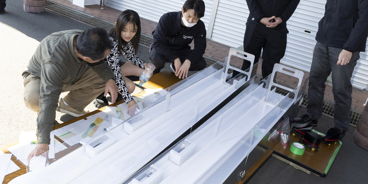 AOG 湘南里帰りミーティング 2025 空力体験コーナーの様子