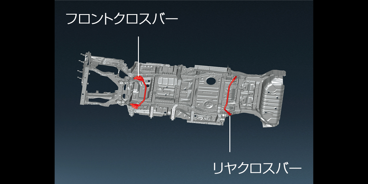 セレナ オーテック スポーツスペック　専用ボディ補剛 (フロントクロスバー、リヤクロスバー)の画像