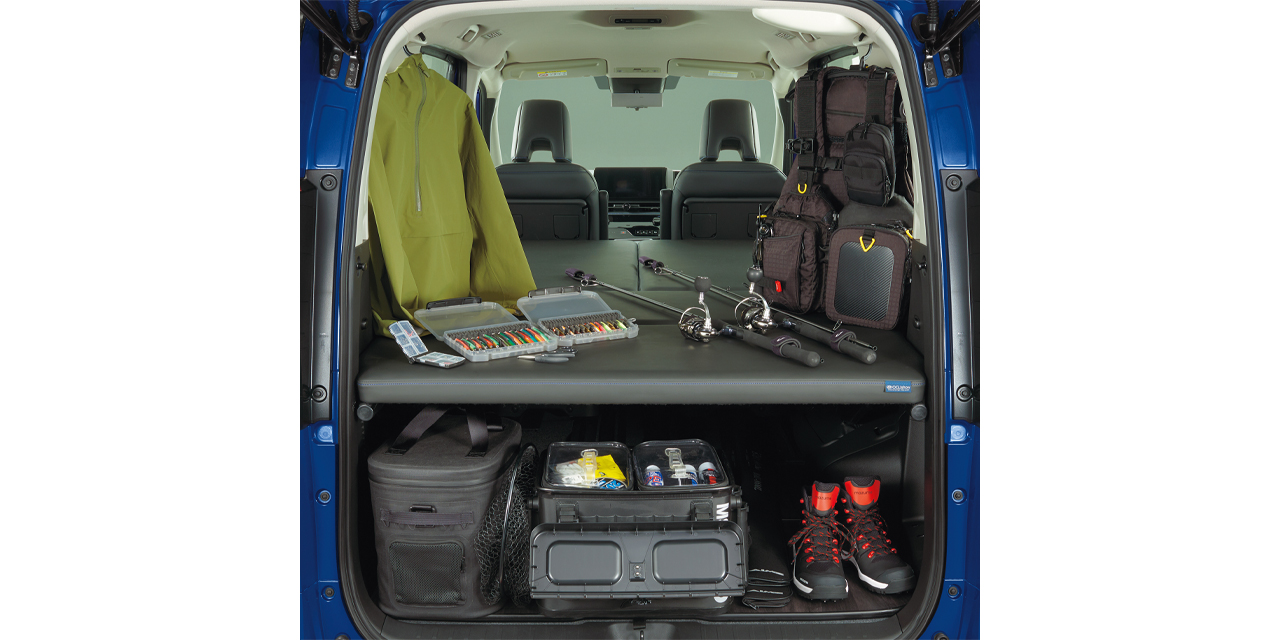 セレナ マルチベッド　釣りでの使用イメージ