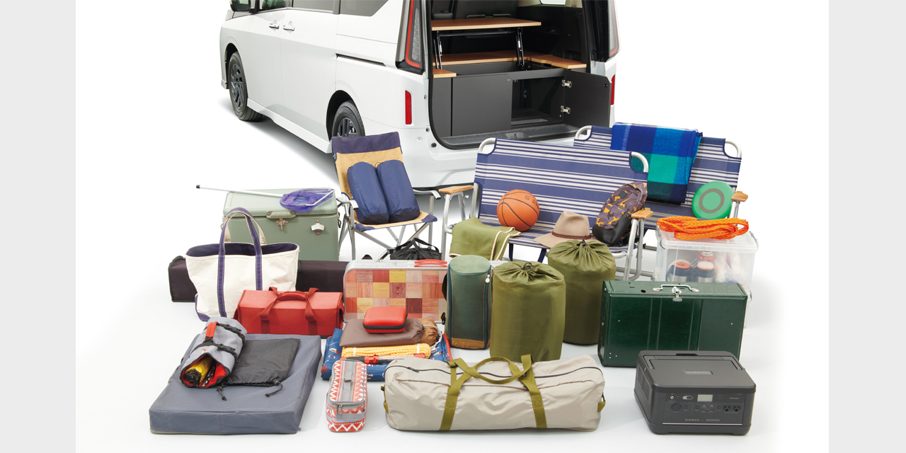 セレナ マルチボックス 収納ボックスの使用イメージ